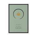 My Zen Life gallery-quality framed canvas print, 24 by 36 inches, black frame