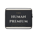 The Human Premium padded laptop sleeve, 13 inch, front view