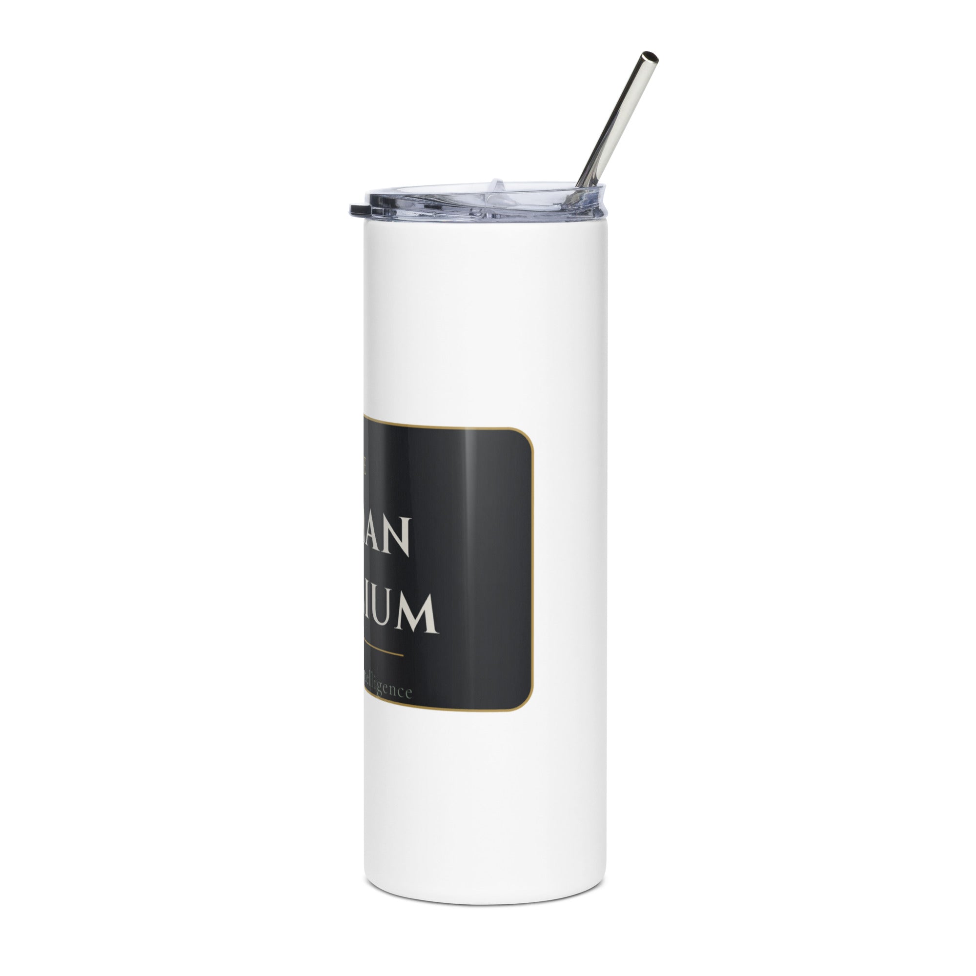 The Human Premium insulated tumbler, lid detail
